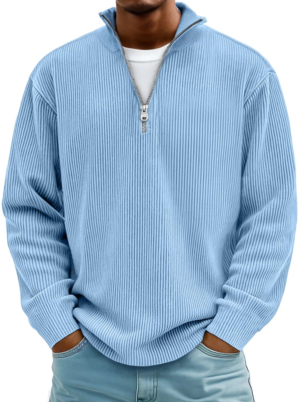 ARCTIC BAY | RIBBED HALF-ZIP SWEATER