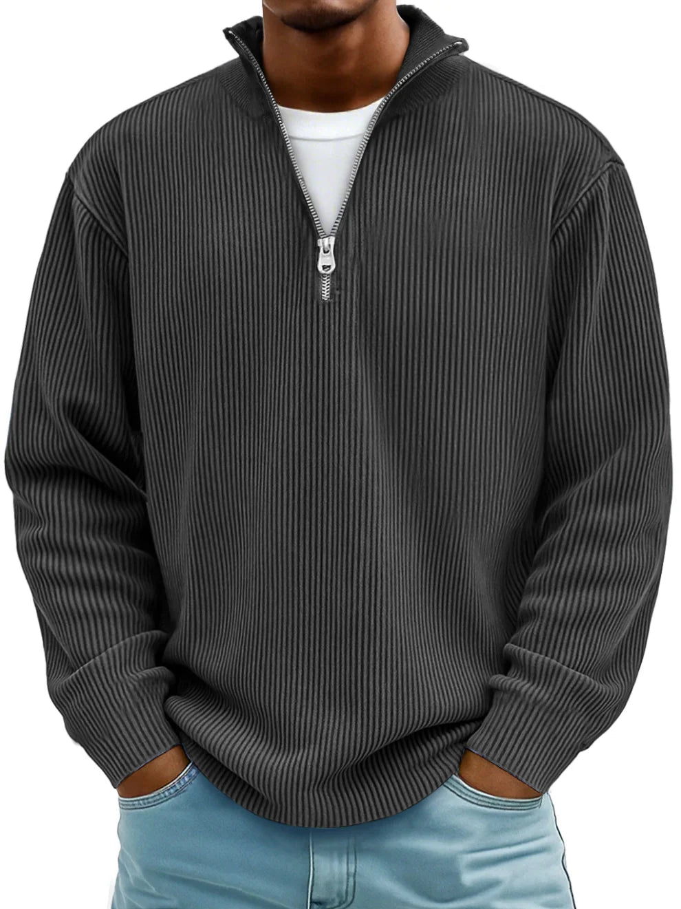 ARCTIC BAY | RIBBED HALF-ZIP SWEATER