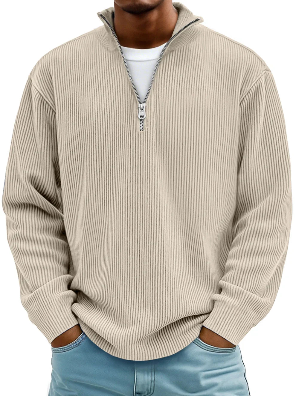 ARCTIC BAY | RIBBED HALF-ZIP SWEATER