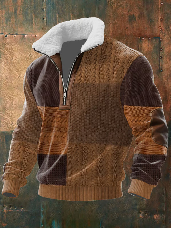 BLACKDECKER | PATCHWORK SHERPA HALF-ZIP