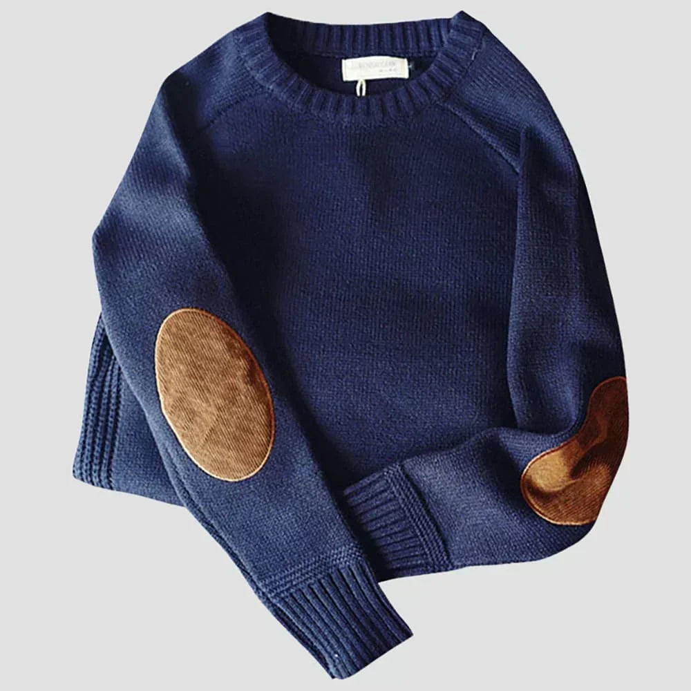 CEDARWOOD | CLASSIC PATCH KNIT SWEATER
