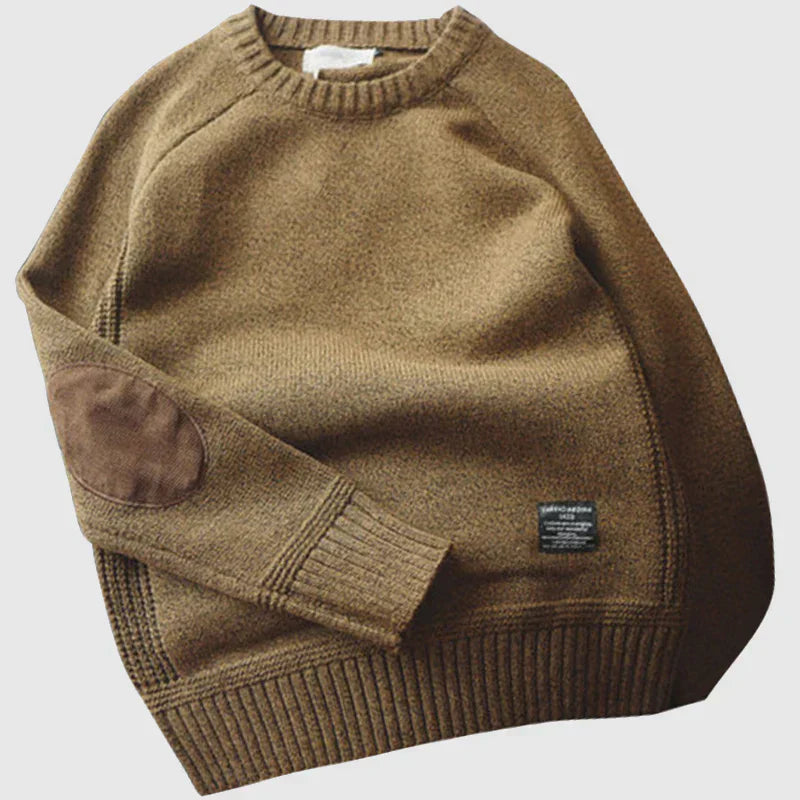 CEDARWOOD | CLASSIC PATCH KNIT SWEATER