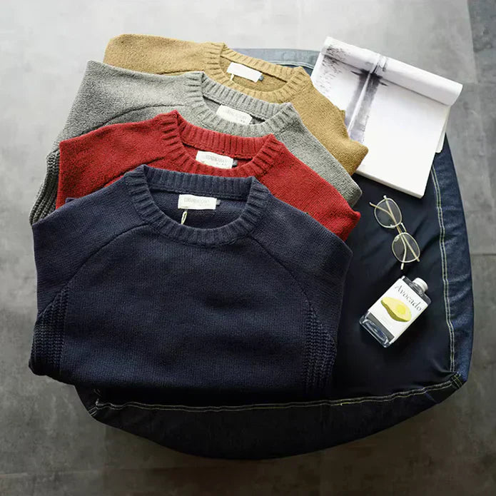 CEDARWOOD | CLASSIC PATCH KNIT SWEATER