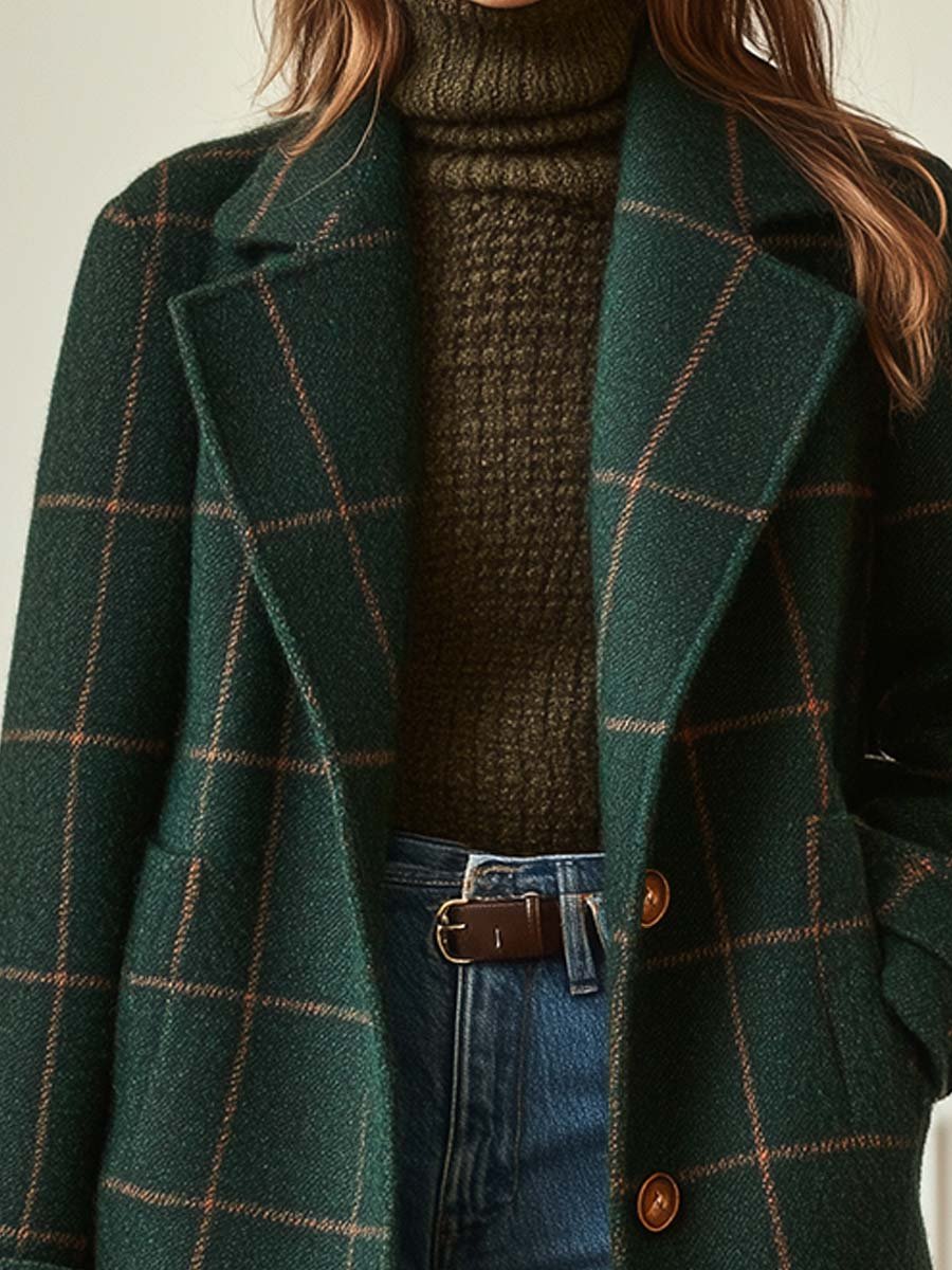 CAMBRIDGE | WOOL-CHECK HERITAGE COAT