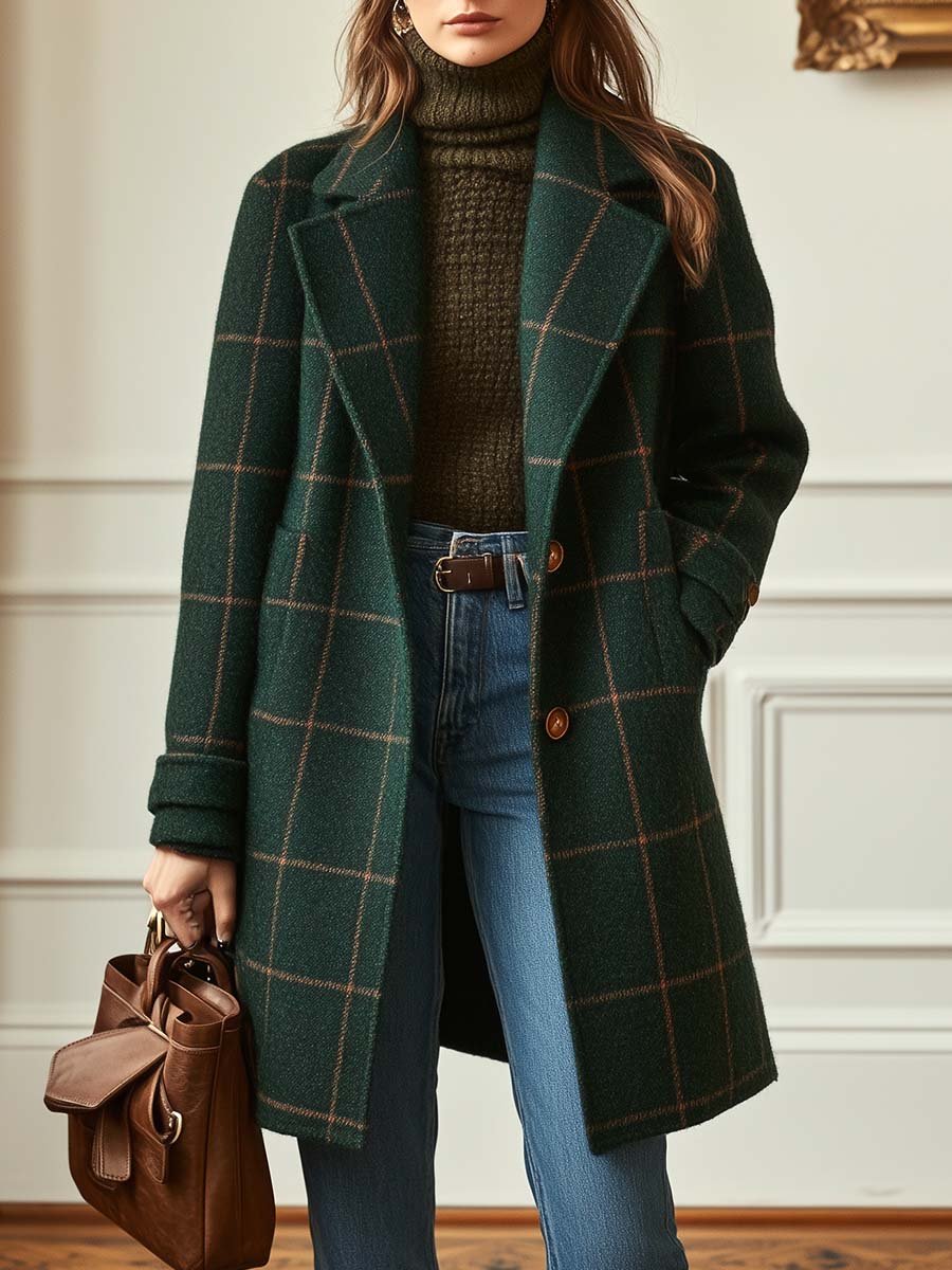 CAMBRIDGE | WOOL-CHECK HERITAGE COAT