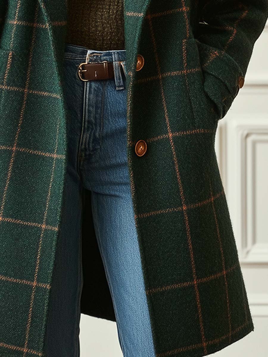 CAMBRIDGE | WOOL-CHECK HERITAGE COAT