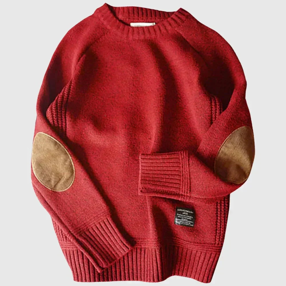 CEDARWOOD | CLASSIC PATCH KNIT SWEATER
