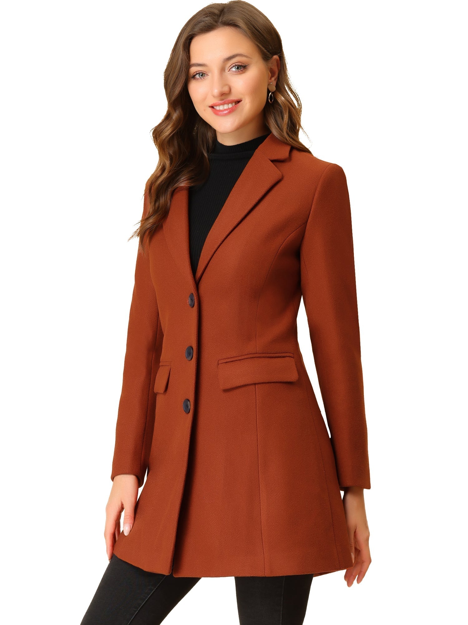 Wool Coat | Classic Cut with Collar
