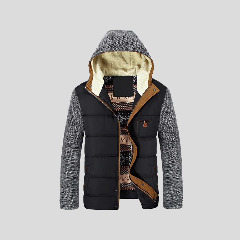 BANFF | SHERPA KNIT HOODED JACKET