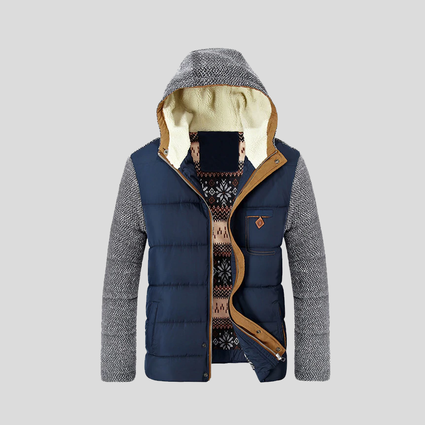 BANFF | SHERPA KNIT HOODED JACKET