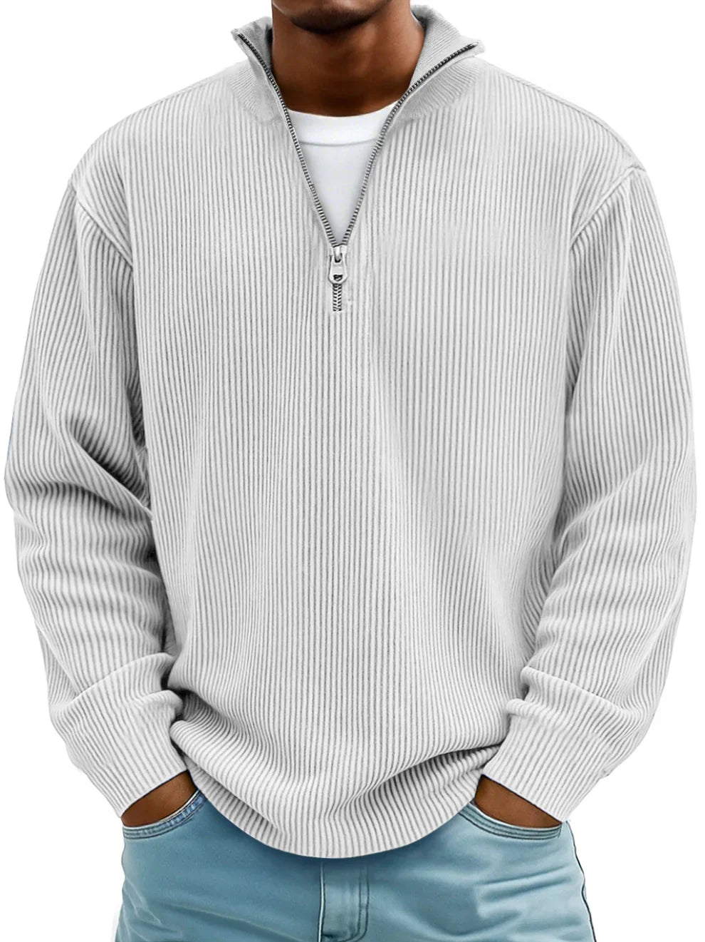 ARCTIC BAY | RIBBED HALF-ZIP SWEATER