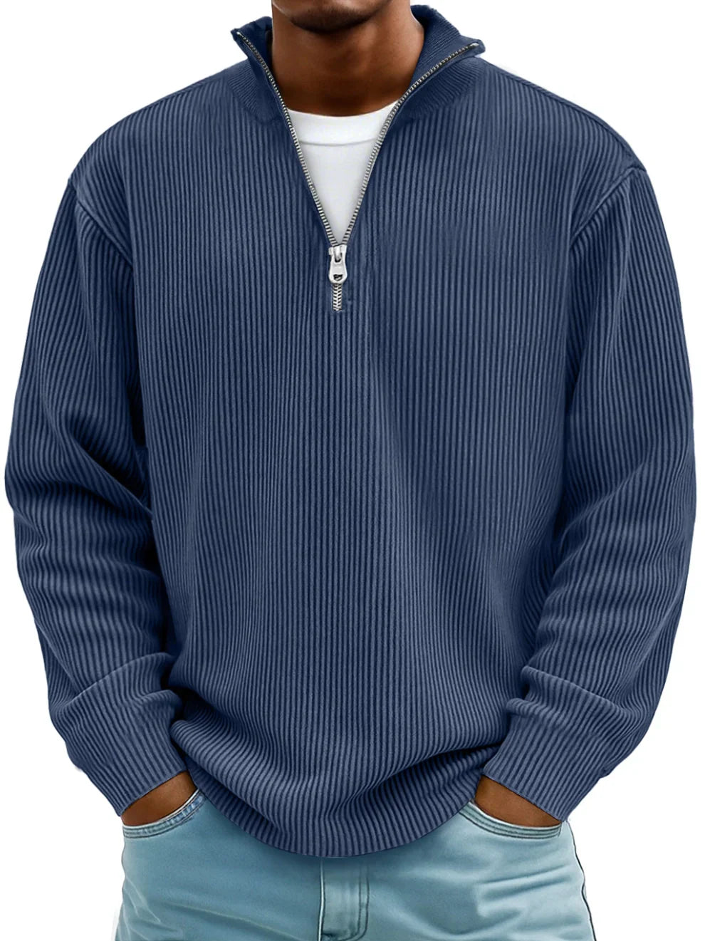 ARCTIC BAY | RIBBED HALF-ZIP SWEATER