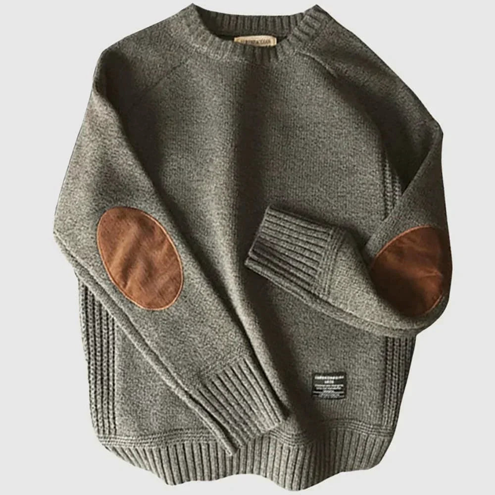 CEDARWOOD | CLASSIC PATCH KNIT SWEATER